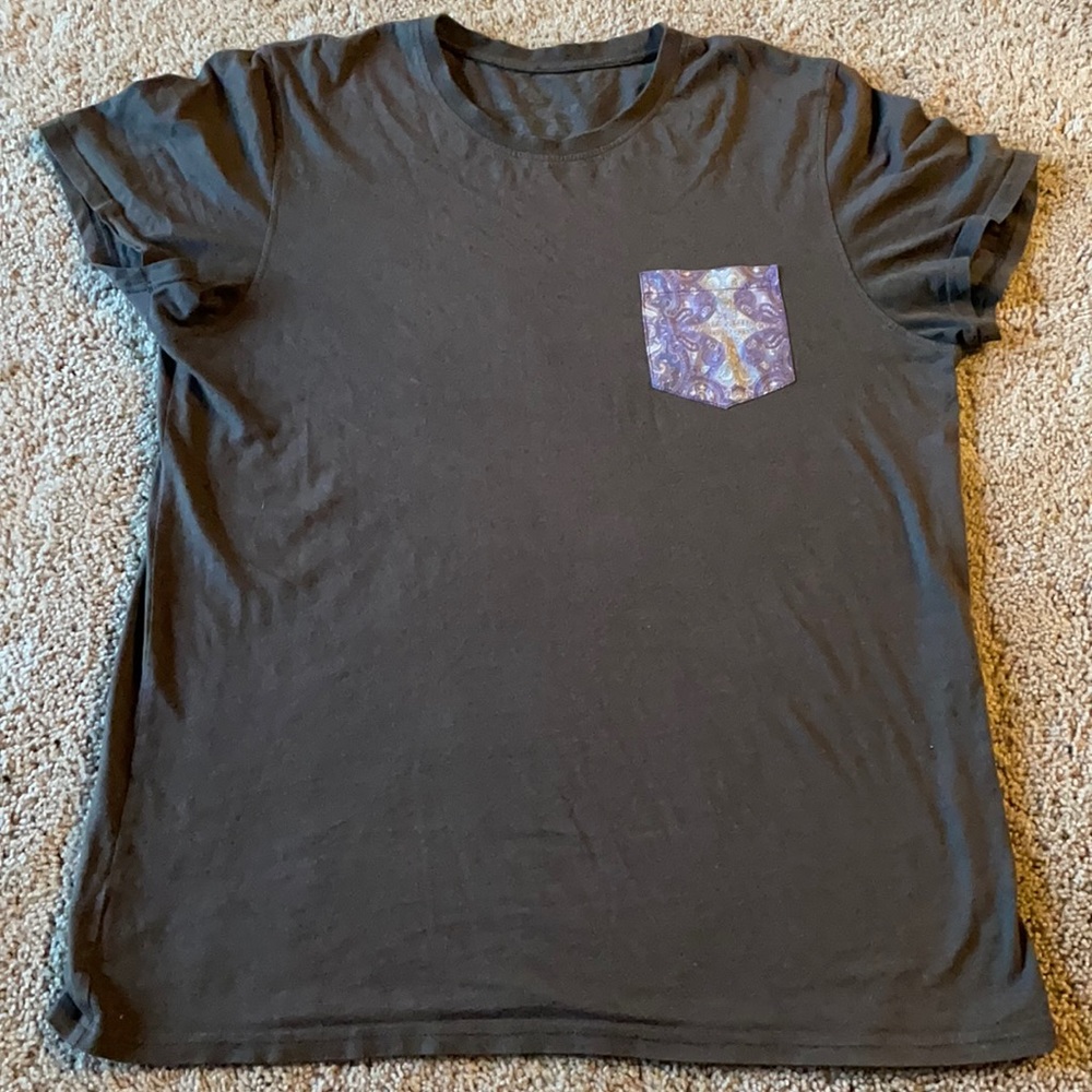 Tori Richard grey/green with blue bandana pocket